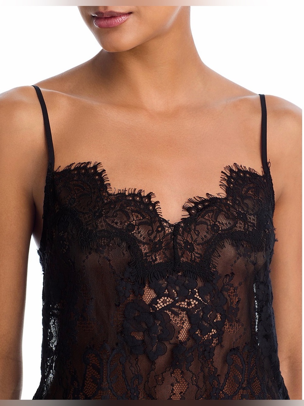 L'AGENCE Caylee Lace Cami - Black - Picture 5 of 7